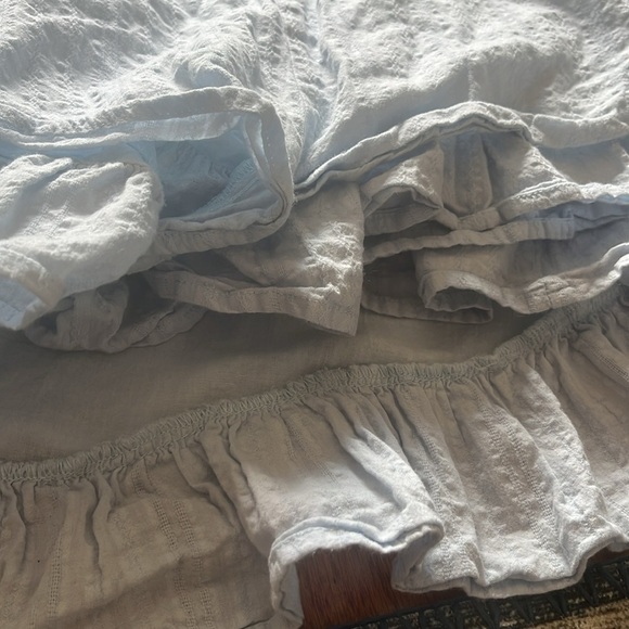 Halter Romper Ruffle Flounce Crochet Lace Cutout Hollow Out Textured Criss Cross - Picture 6 of 12